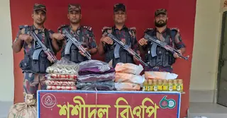 ব্রাহ্মণবাড়িয়ায় সীমান্তে ভারতীয় গরুসহ চোরাইপণ্য উদ্ধার